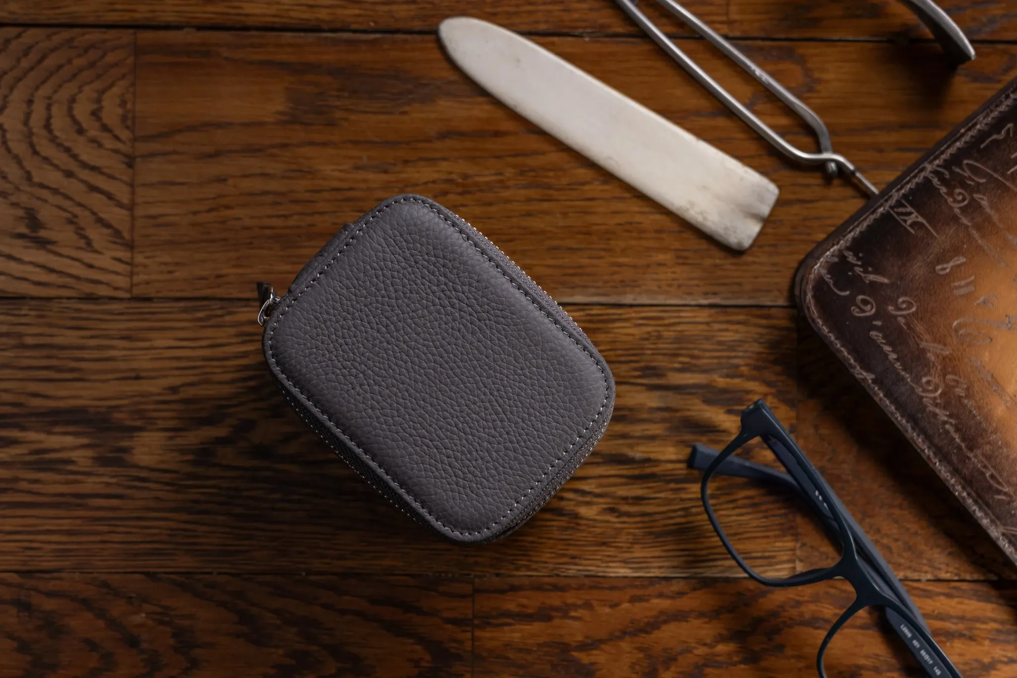 Ephesus Watch Case - Togo Dark Grey