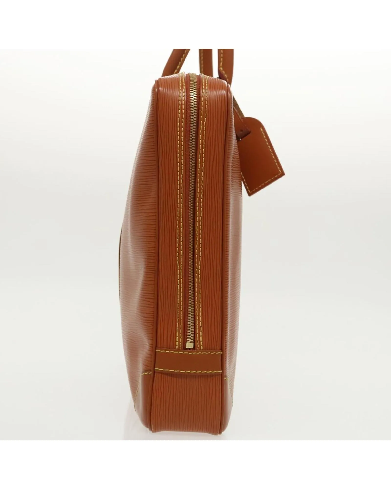 Epi Leather Business Bag with Name Tag