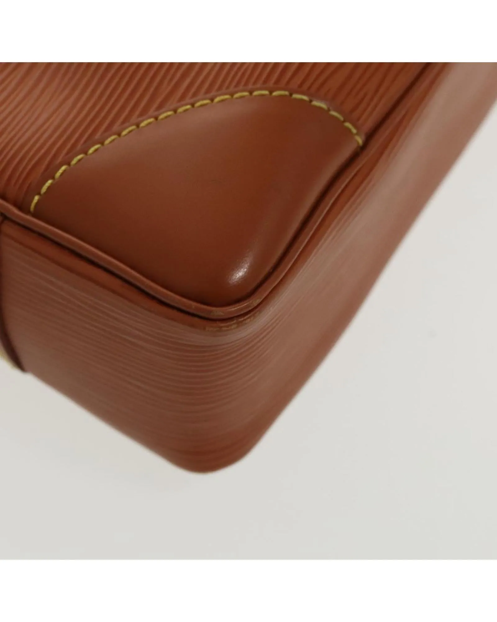 Epi Leather Business Bag with Name Tag