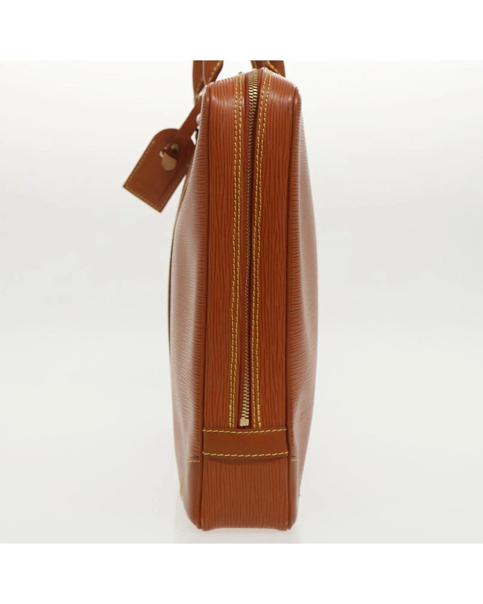 Epi Leather Business Bag with Name Tag