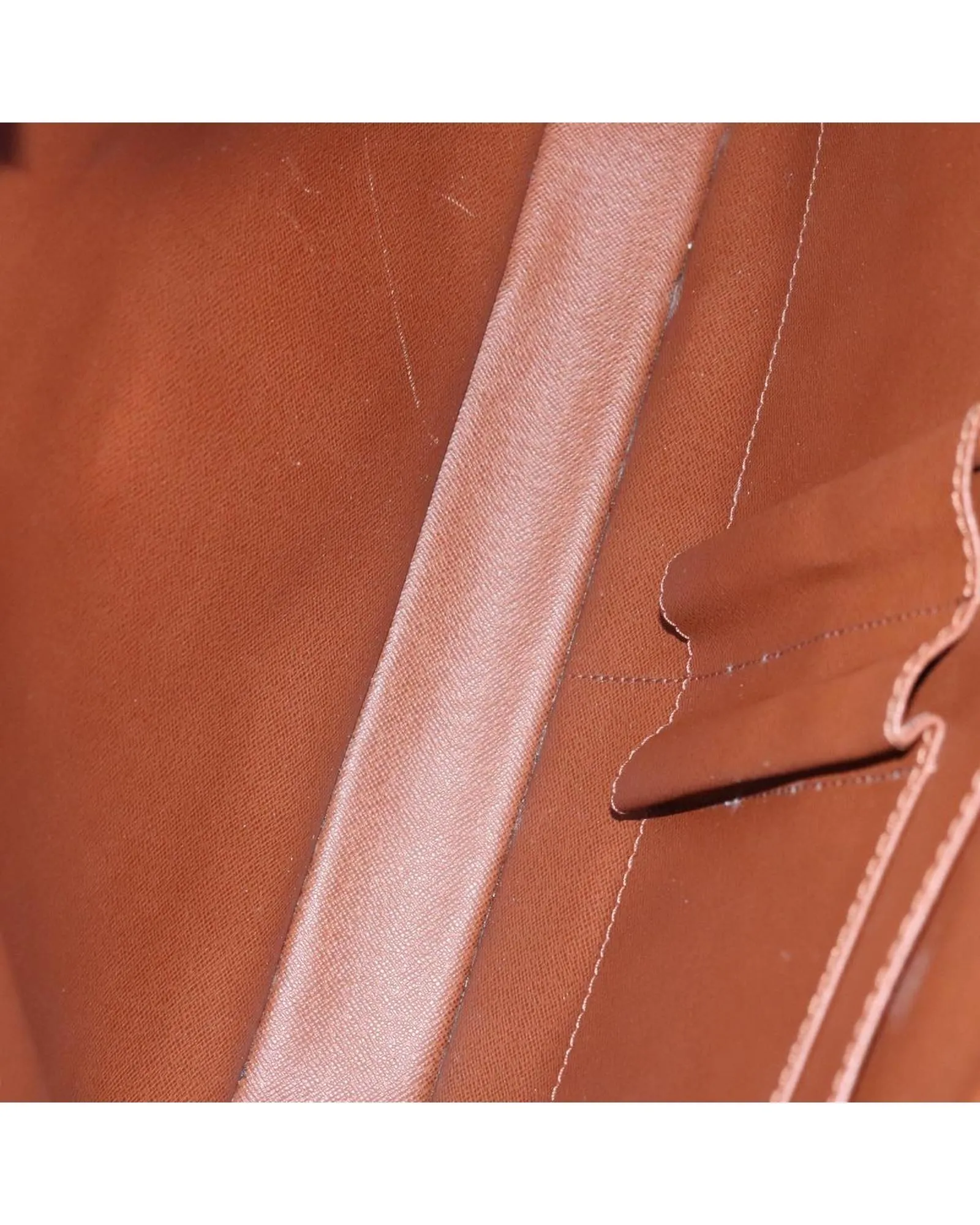 Epi Leather Business Bag with Name Tag