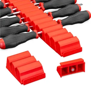 Ernst Manufacturing Screwdriver Pro - Modular Screwdriver Organizer for 26 Tools with Magnetic Base, Red - Made in the USA