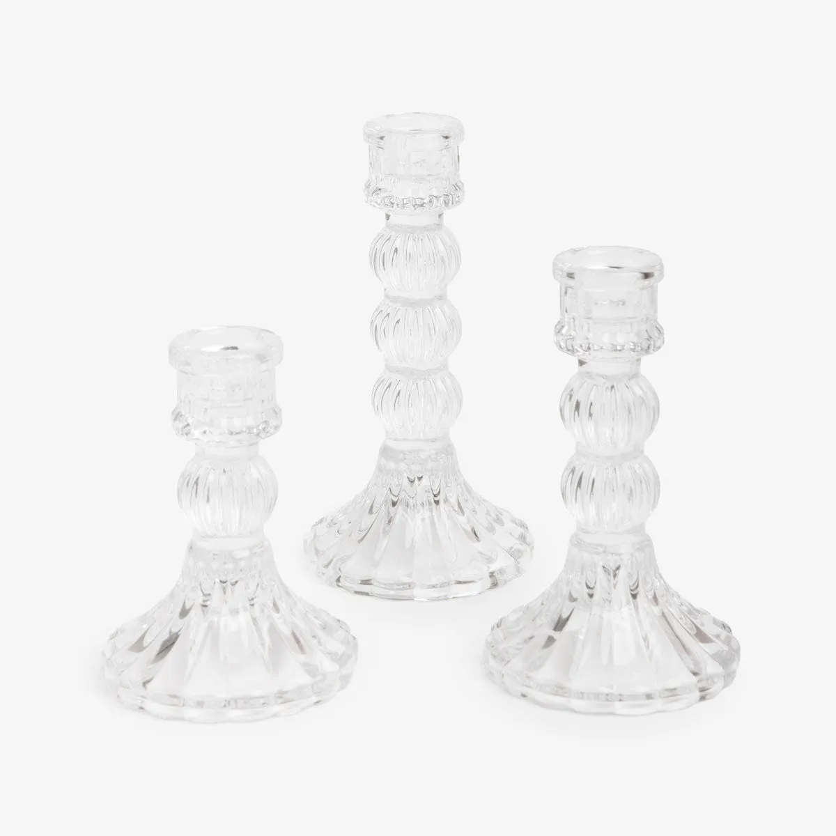 Estelle Glass Candle Holders