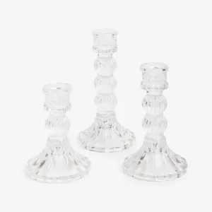 Estelle Glass Candle Holders