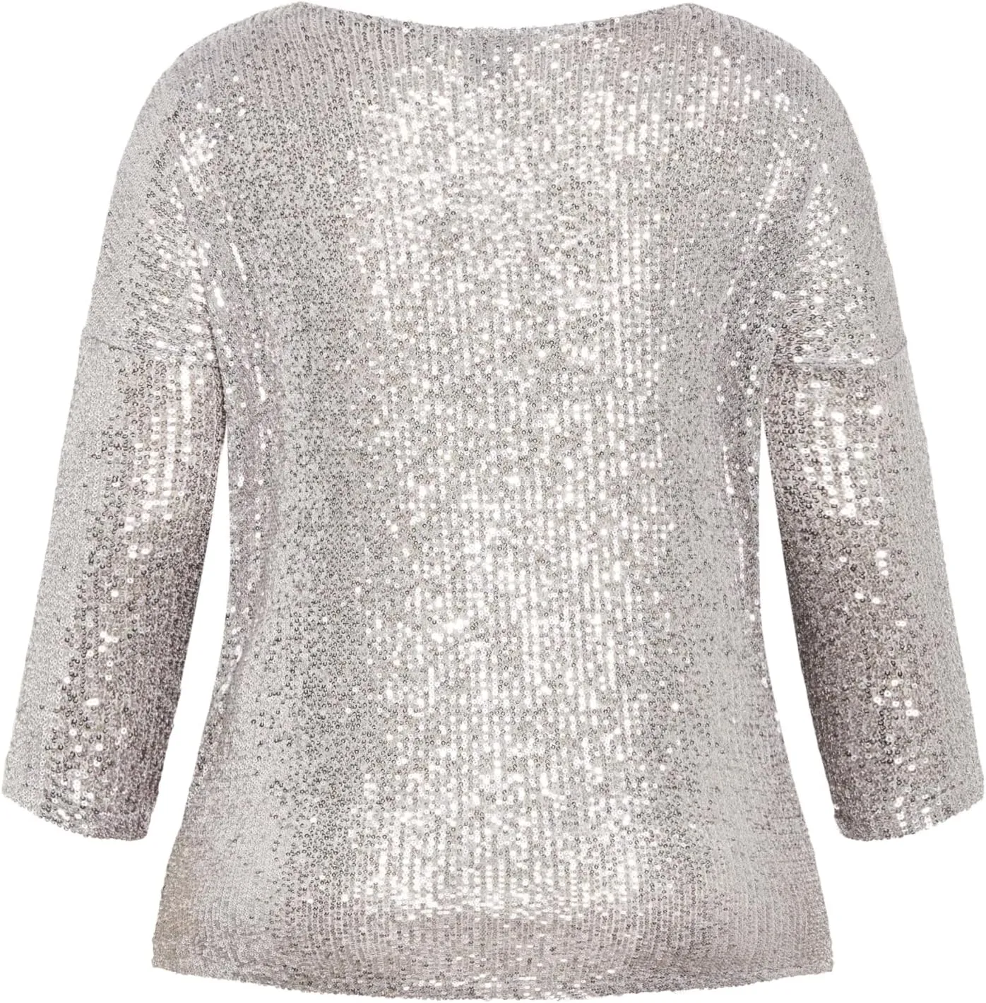 EVANS Women's Plus Size Lots of Sequins Top