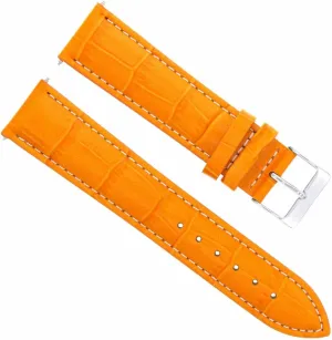 Ewatchparts 23mm Leather Watch Band Strap Compatible With Tag Heuer Carrera Monaco Aquaracer F1 Formula