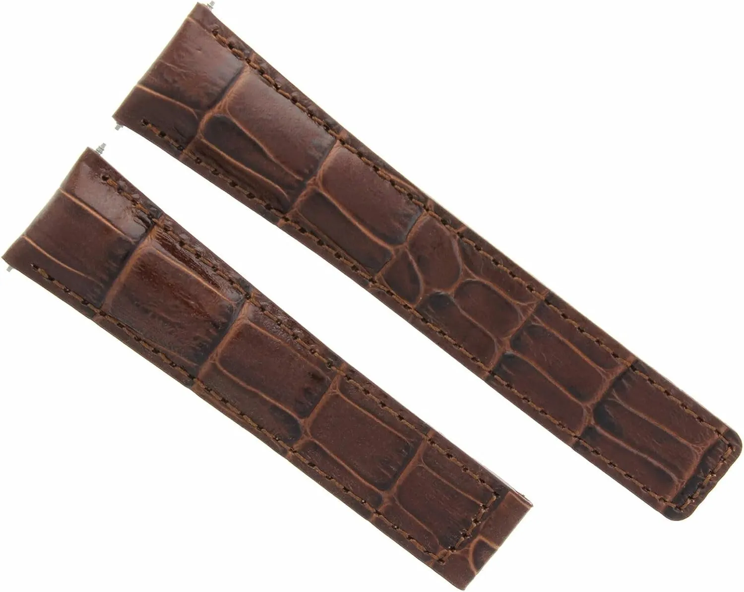 Ewatchparts Leather Watch Band Strap Deployment Clasp 20/16mm Compatible With Tag Heuer Monza FC5012 Brown