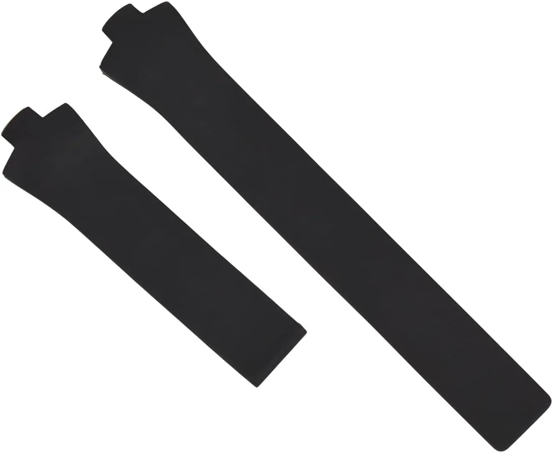 Ewatchparts Silicone Rubber Band Strap Compatible With Tag Heuer Kirium FC5000 FC5001 FC5010 FC5018 Black 21mm