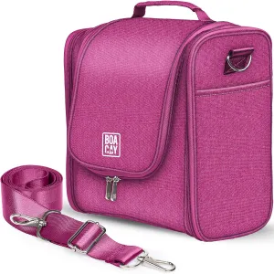 Extra-Large Collapsible Hanging Toiletry Bag - Cerise Pink