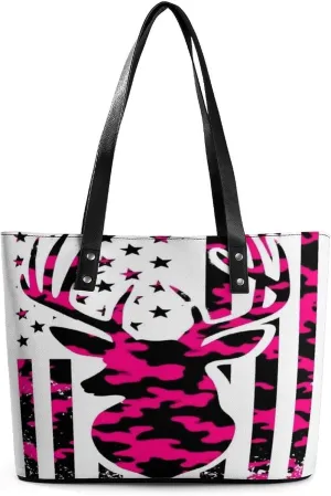 Fashion Leather Tote Bag Travel Work Daily Essentials Handbag Unisex Handbag