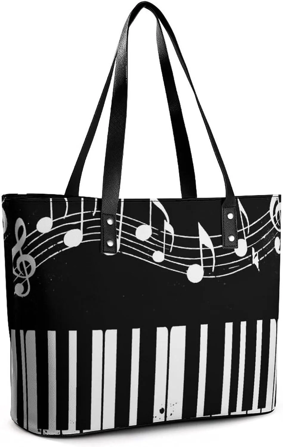 Fashion Leather Tote Bag Travel Work Daily Essentials Handbag Unisex Handbag