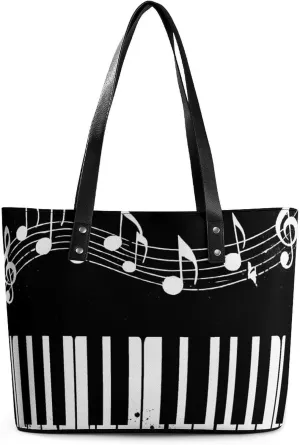 Fashion Leather Tote Bag Travel Work Daily Essentials Handbag Unisex Handbag