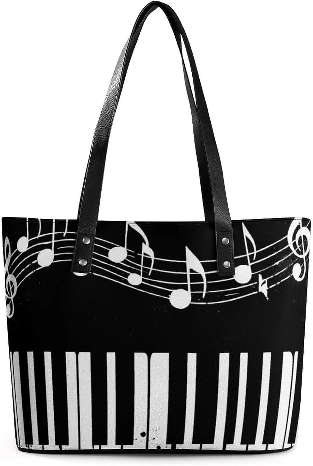 Fashion Leather Tote Bag Travel Work Daily Essentials Handbag Unisex Handbag