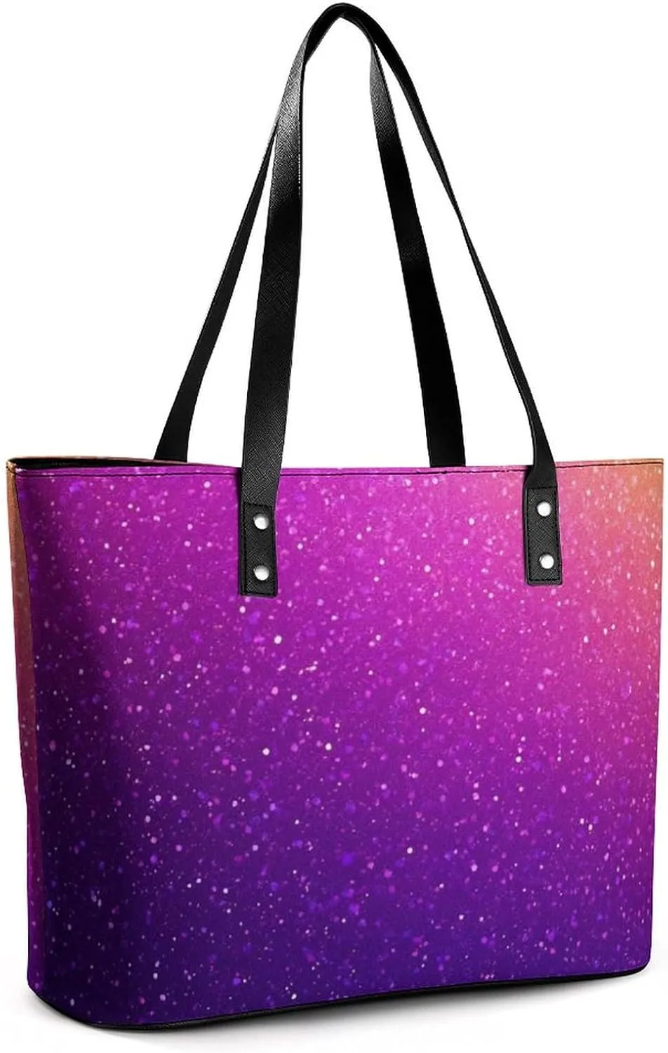 Fashion Leather Tote Bag Travel Work Daily Essentials Handbag Unisex Handbag