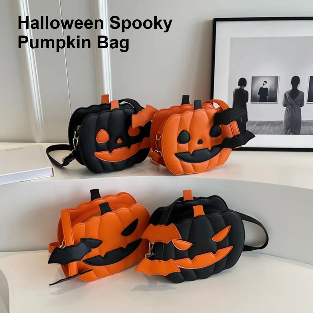 Fashion Pumpkin Shoulder Bag Casual Satchel Crossbody Bag For Halloween Parties And Themed Event