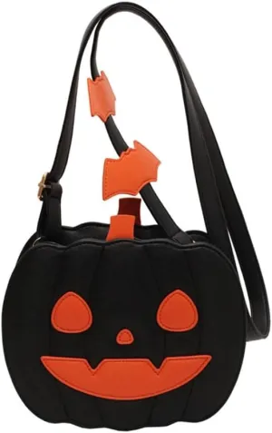Fashion Pumpkin Shoulder Bag Casual Satchel Crossbody Bag For Halloween Parties And Themed Event