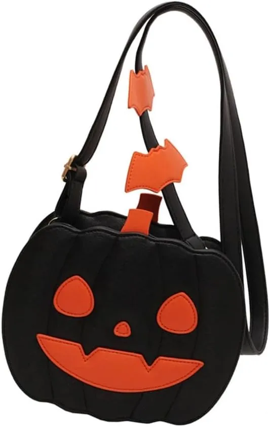Fashion Pumpkin Shoulder Bag Casual Satchel Crossbody Bag For Halloween Parties And Themed Event