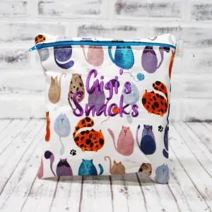 Fat Cats Personalized Reusable Food Bag
