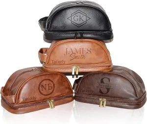 Father's Day gift personalized groomsmen toiletry bag men's Dopp suit men's travel bag custom travel hanging shaving toiletries bathroom makeup storage box large capacity men's birthday gift