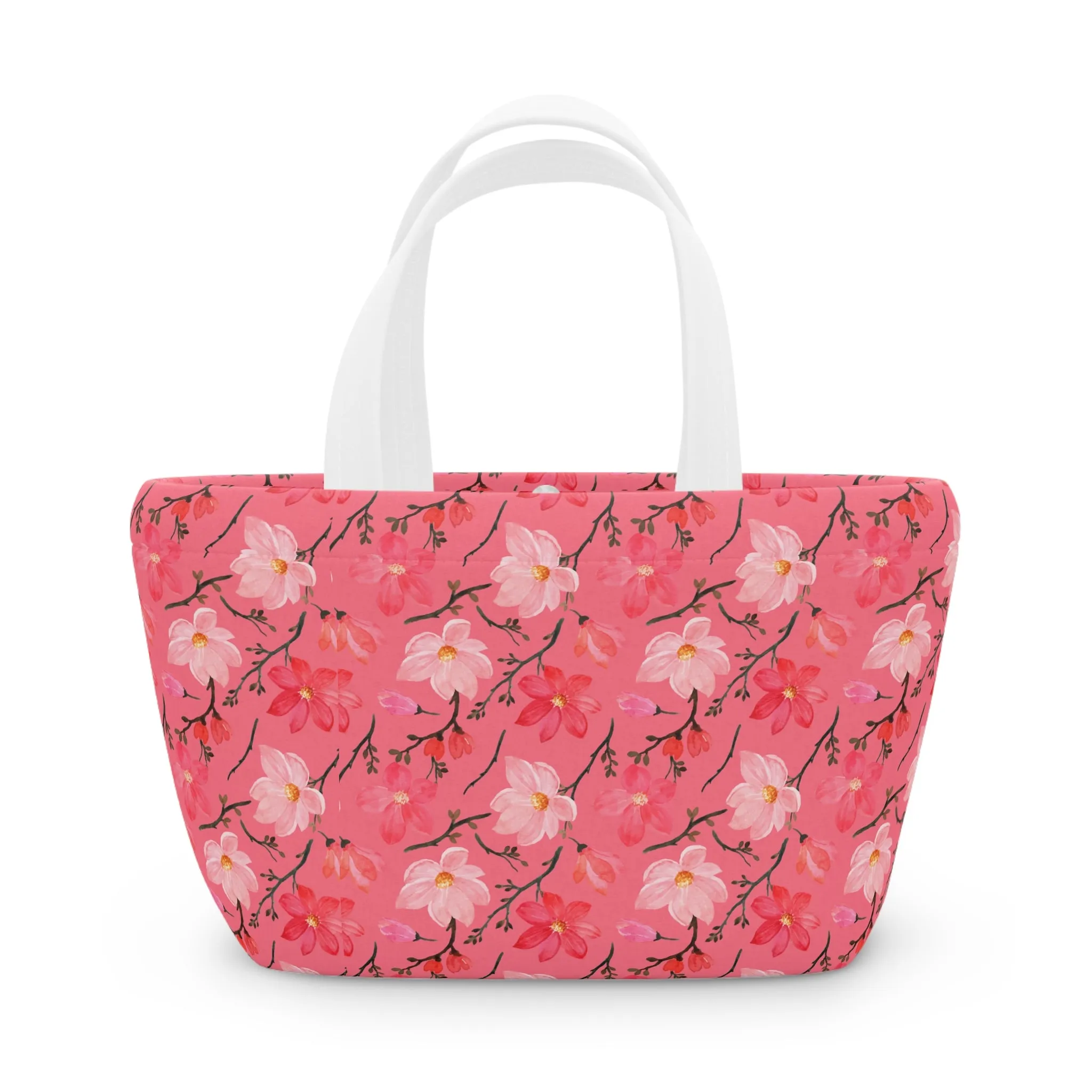 Floral Lunch Bag - Stylish Insulated Tote for Work & Picnics