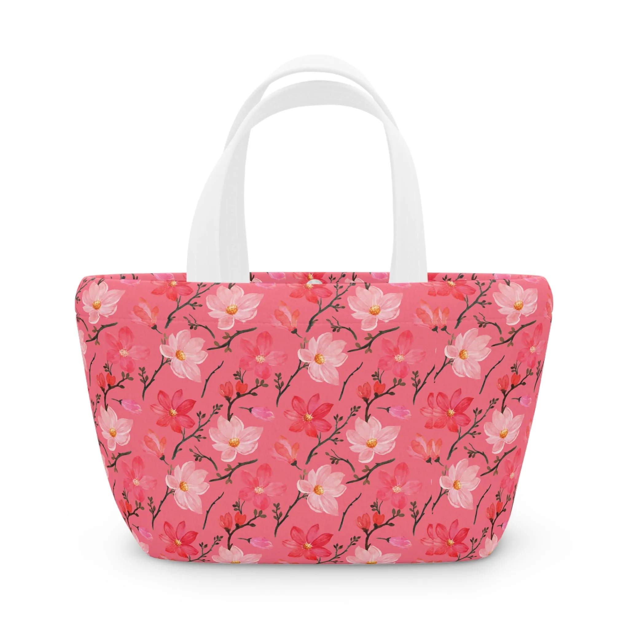 Floral Lunch Bag - Stylish Insulated Tote for Work & Picnics