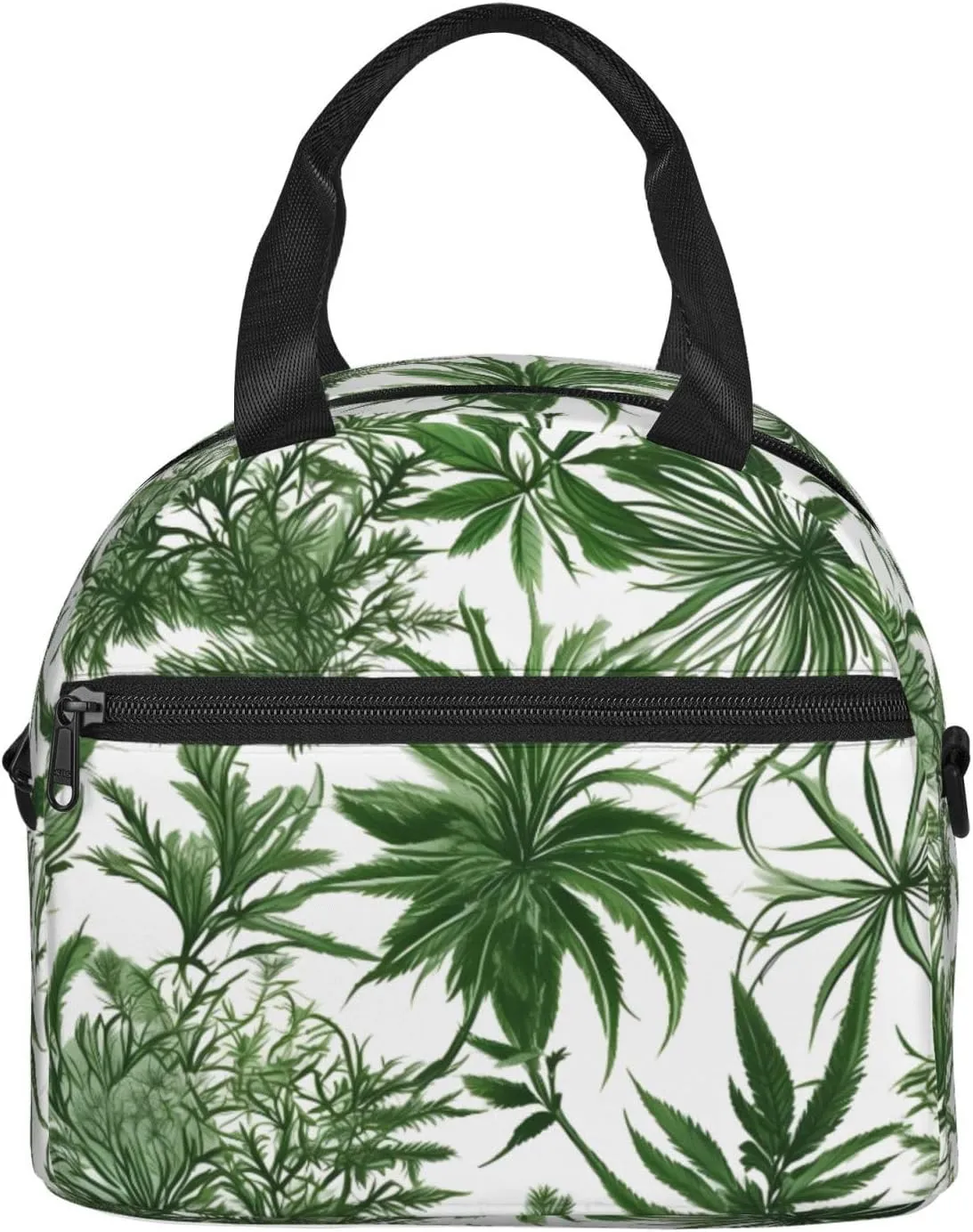 Flowering Herbs And Herbaceous Plants Insulated Lunch Box Lunch Bag For Women Men Adult Size Reusable For Work Travel Outings