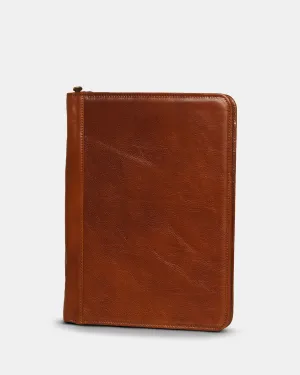 Folio Tan - Leather Document Case A4
