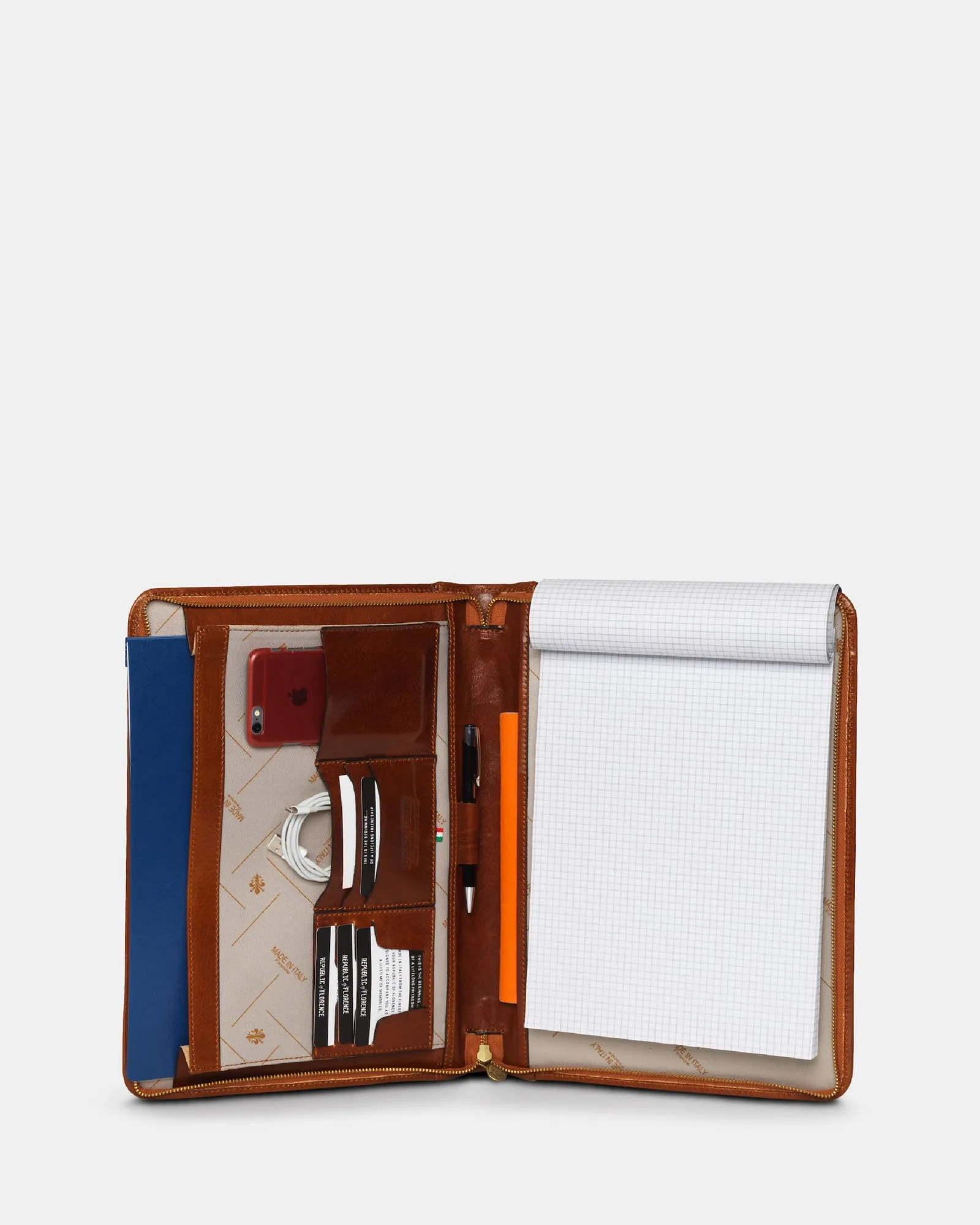 Folio Tan - Leather Document Case A4