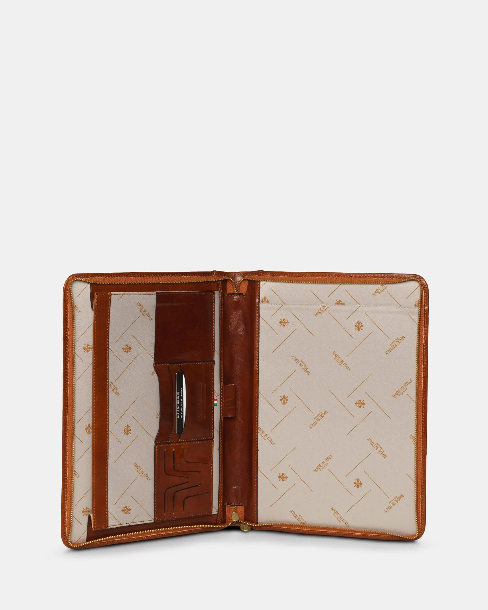 Folio Tan - Leather Document Case A4