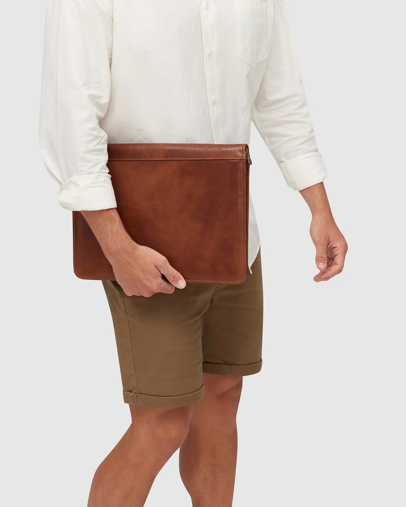 Folio Tan - Leather Document Case A4