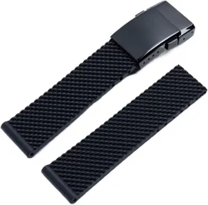 For Breitling Navitimer/Avenger/Superocean Strap Soft Silicone Rubber Watch Band 22mm 24mm WatchBand Bracelet