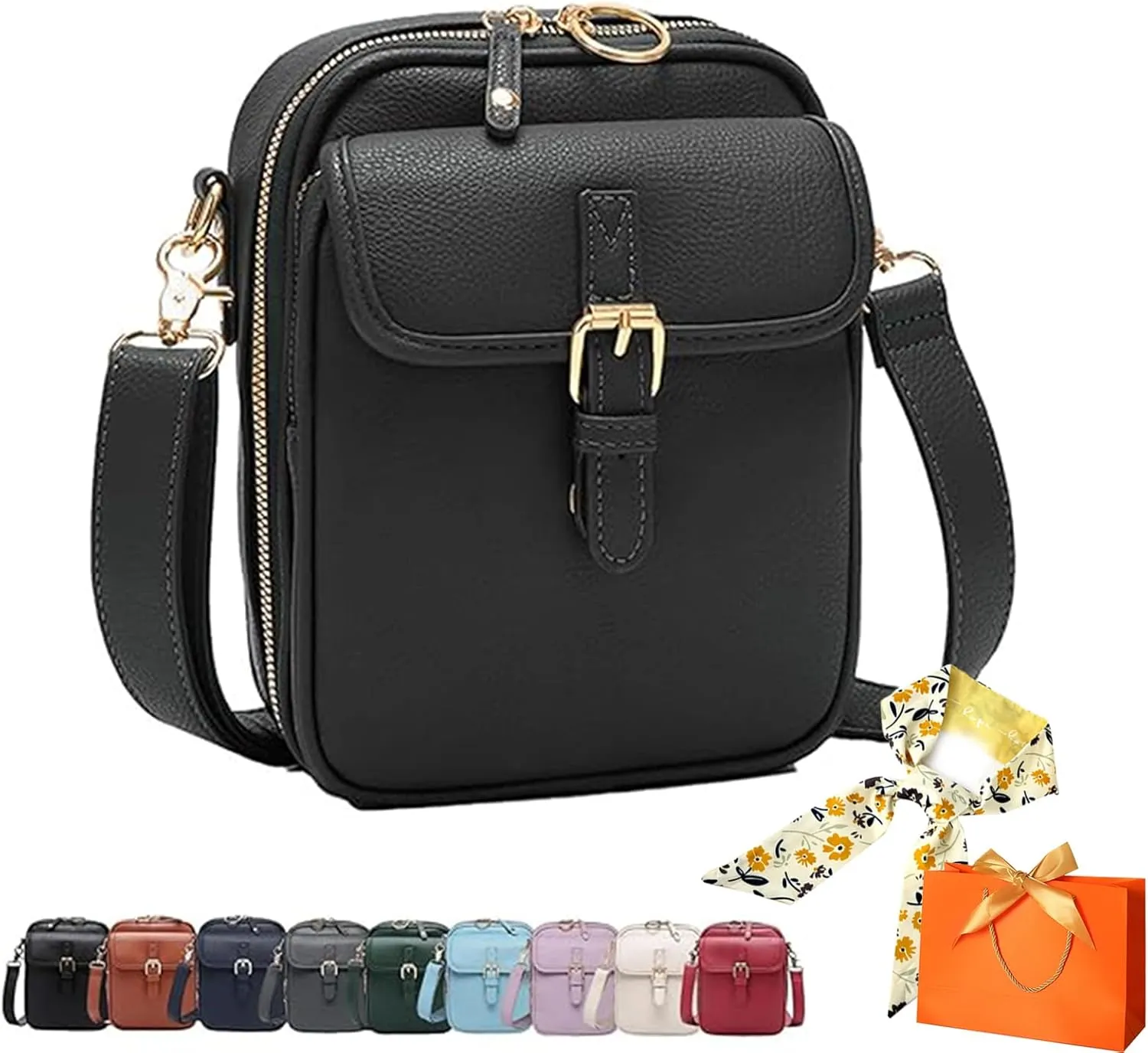 Forcipower Crossbody Leather Bag, Collaboraten1 Crossbody Leather Bag, Anti-Theft Vintage Shoulder Bag Purse