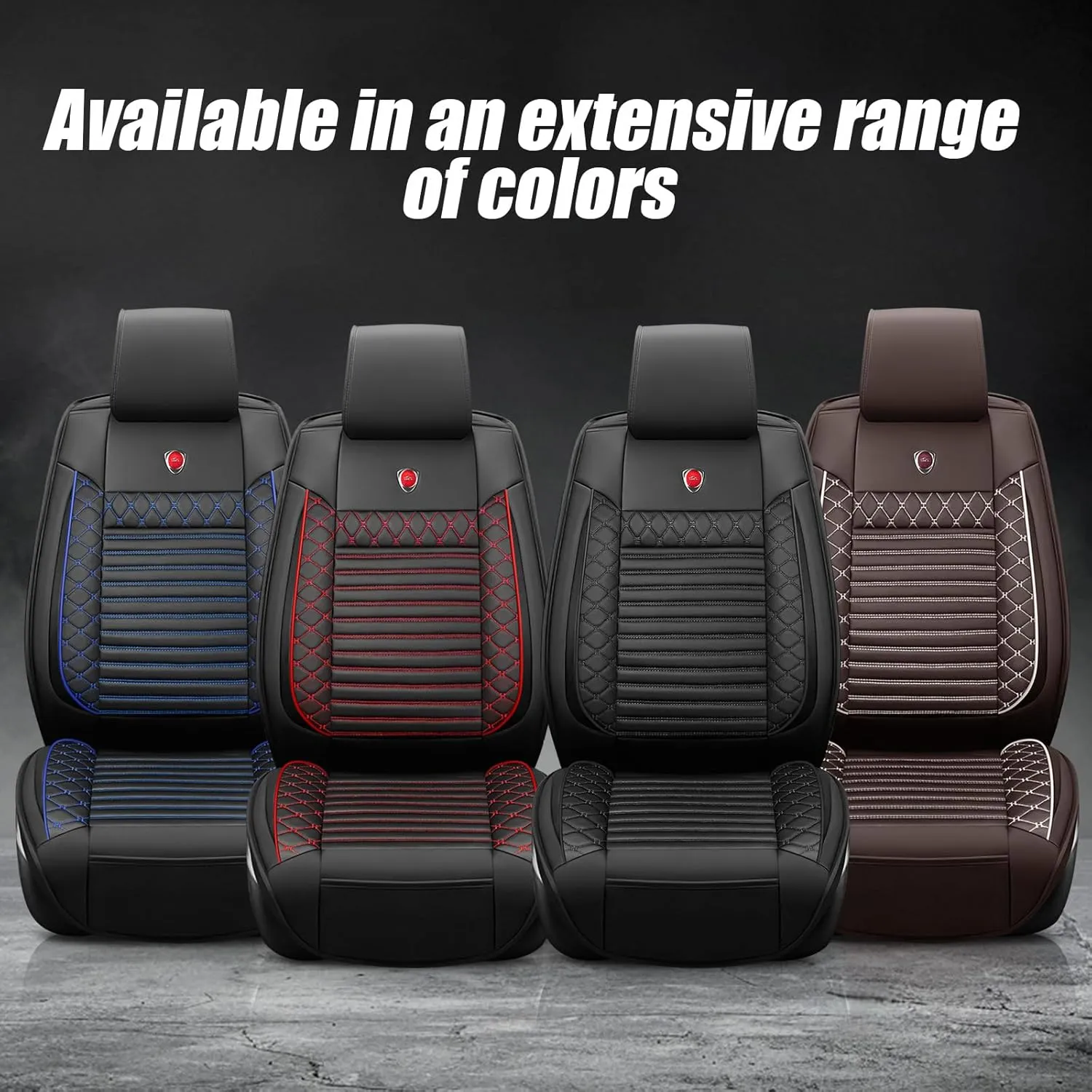 Front Car Seat Cover for Subaru Ascent 2019-2025, Airbag Compatible Car Cushion Cover Universal fit for Most Sedans Hatchback SUV Pick-up Truck Black Blue