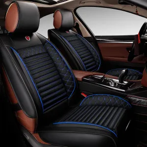 Front Car Seat Cover for Subaru Ascent 2019-2025, Airbag Compatible Car Cushion Cover Universal fit for Most Sedans Hatchback SUV Pick-up Truck Black Blue