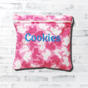 Frosted Animal Cookies Personalized Reusable Food Bag