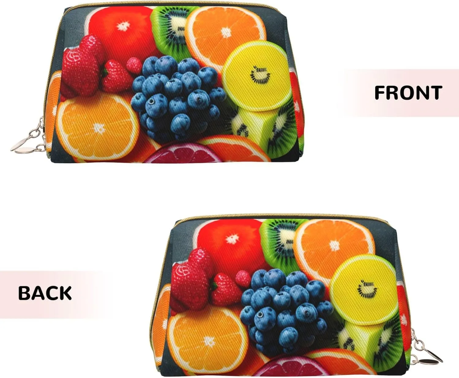 Fruit Rainbow Toiletry Pouch, Travel-Friendly Makeup Organizer For Makeup Brushes, Lipsticks