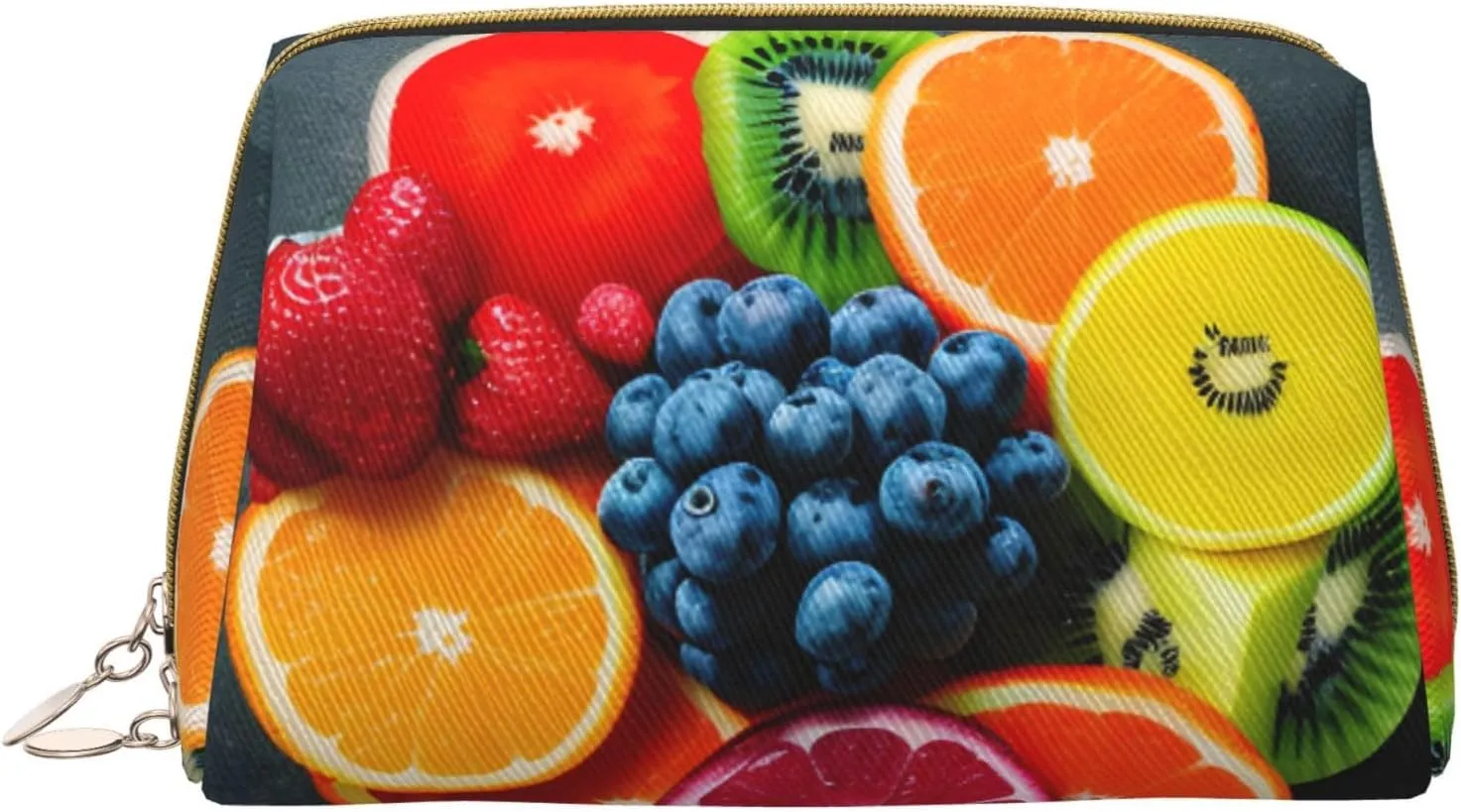 Fruit Rainbow Toiletry Pouch, Travel-Friendly Makeup Organizer For Makeup Brushes, Lipsticks