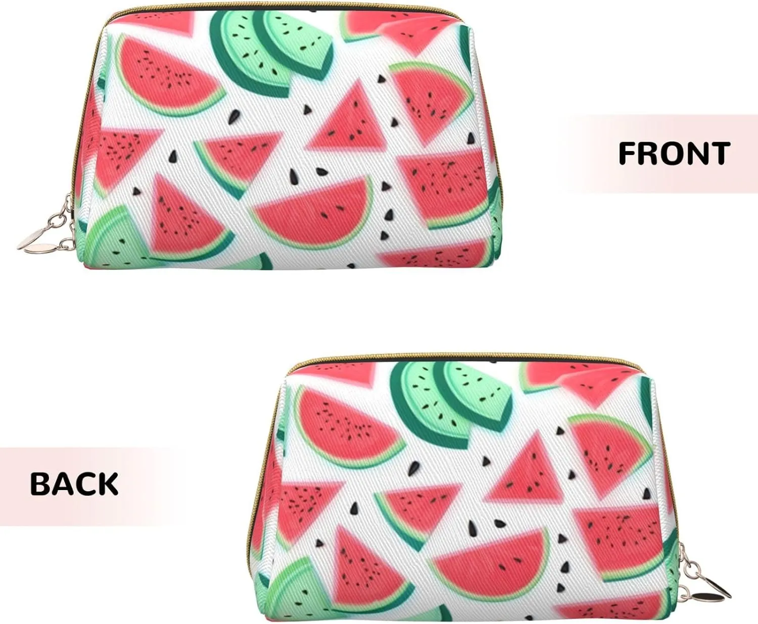 Fruits Watermelon Toiletry Pouch, Travel-Friendly Makeup Organizer For Makeup Brushes, Lipsticks