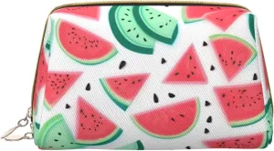 Fruits Watermelon Toiletry Pouch, Travel-Friendly Makeup Organizer For Makeup Brushes, Lipsticks