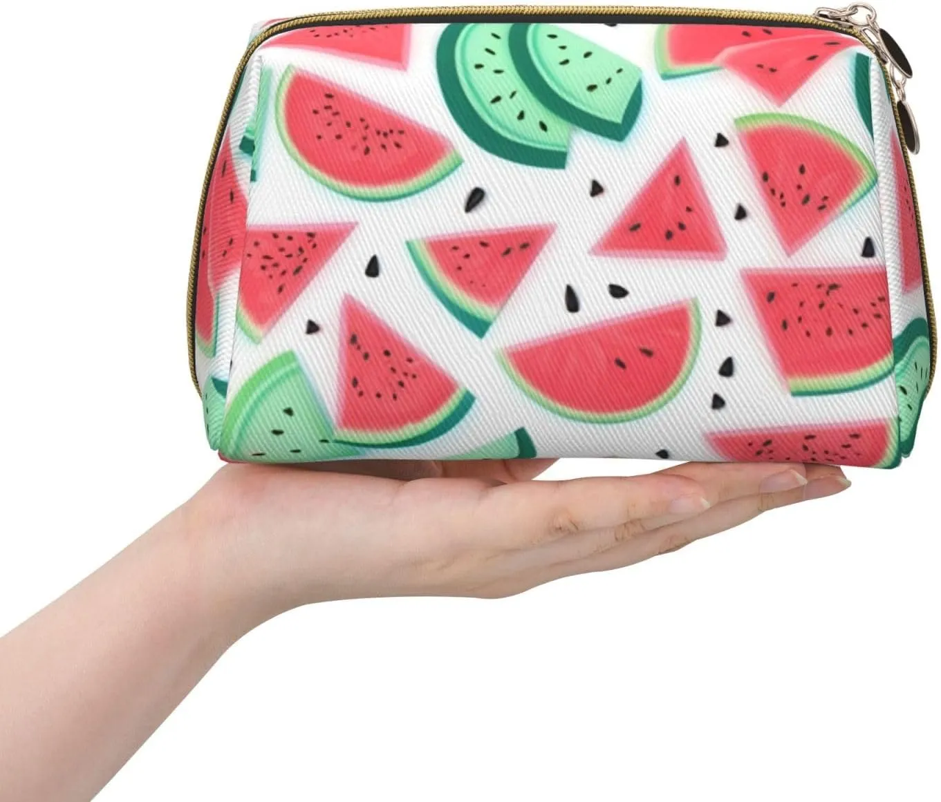 Fruits Watermelon Toiletry Pouch, Travel-Friendly Makeup Organizer For Makeup Brushes, Lipsticks