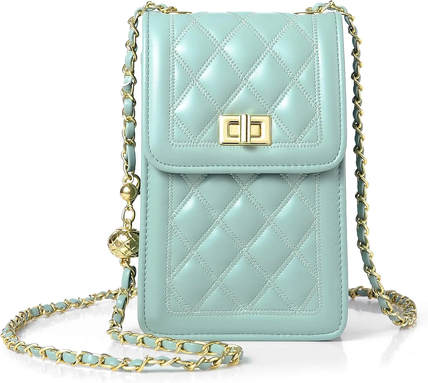 FSD.WG Women Small Crossbody Cell Phone Purse Leather Phone Purse Mini Messenger Shoulder Handbag Wallet