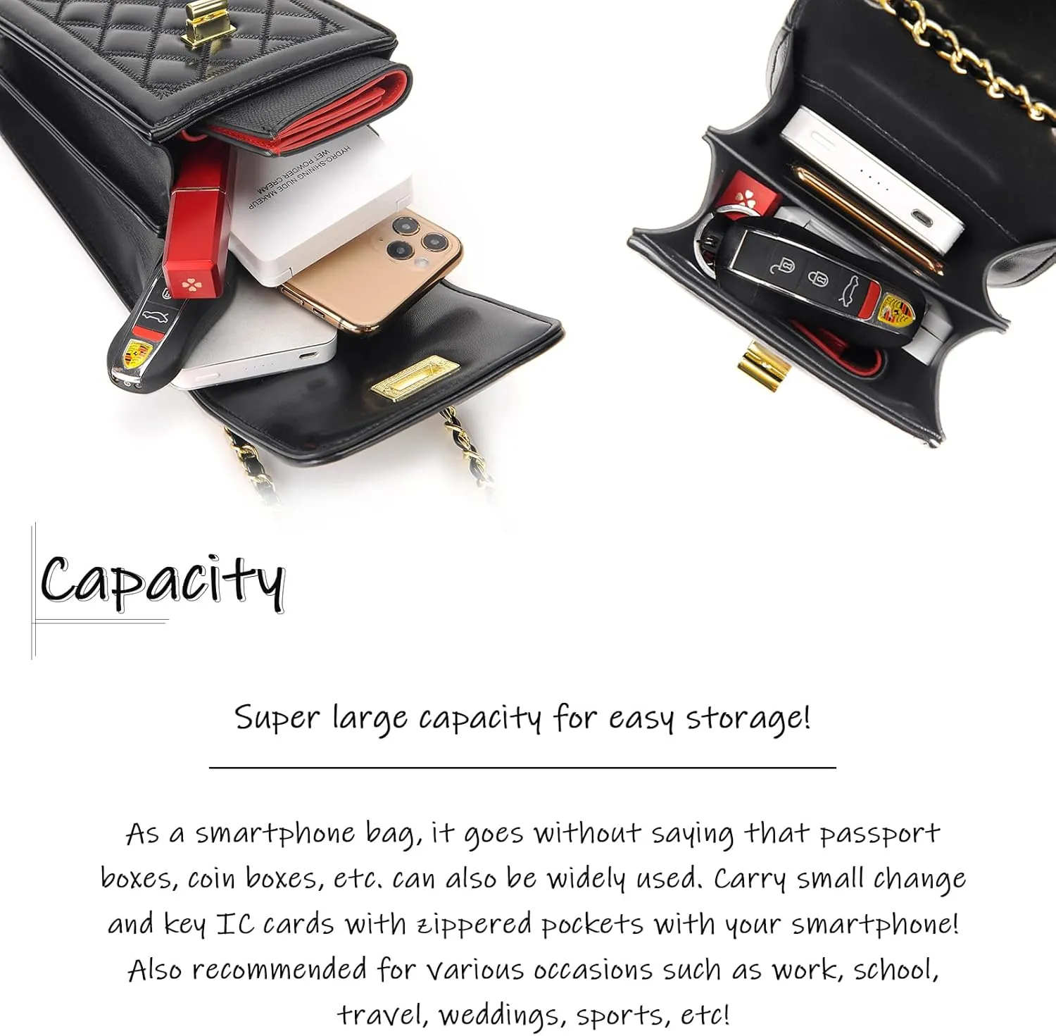 FSD.WG Women Small Crossbody Cell Phone Purse Leather Phone Purse Mini Messenger Shoulder Handbag Wallet
