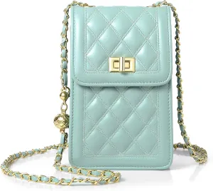 FSD.WG Women Small Crossbody Cell Phone Purse Leather Phone Purse Mini Messenger Shoulder Handbag Wallet