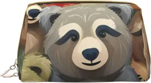 Funny Sloths Toiletry Pouch, Travel-Friendly Makeup Organizer For Makeup Brushes, Lipsticks