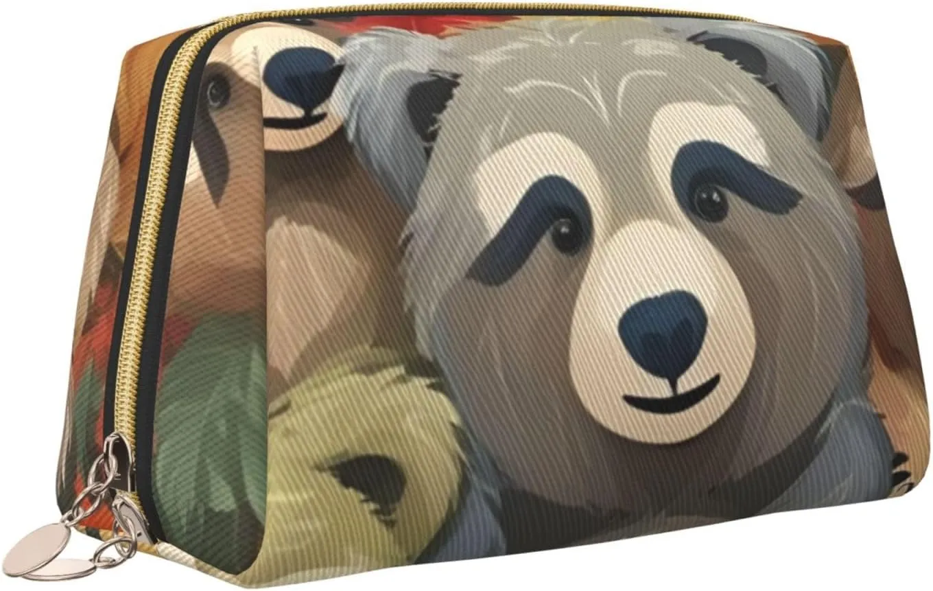 Funny Sloths Toiletry Pouch, Travel-Friendly Makeup Organizer For Makeup Brushes, Lipsticks