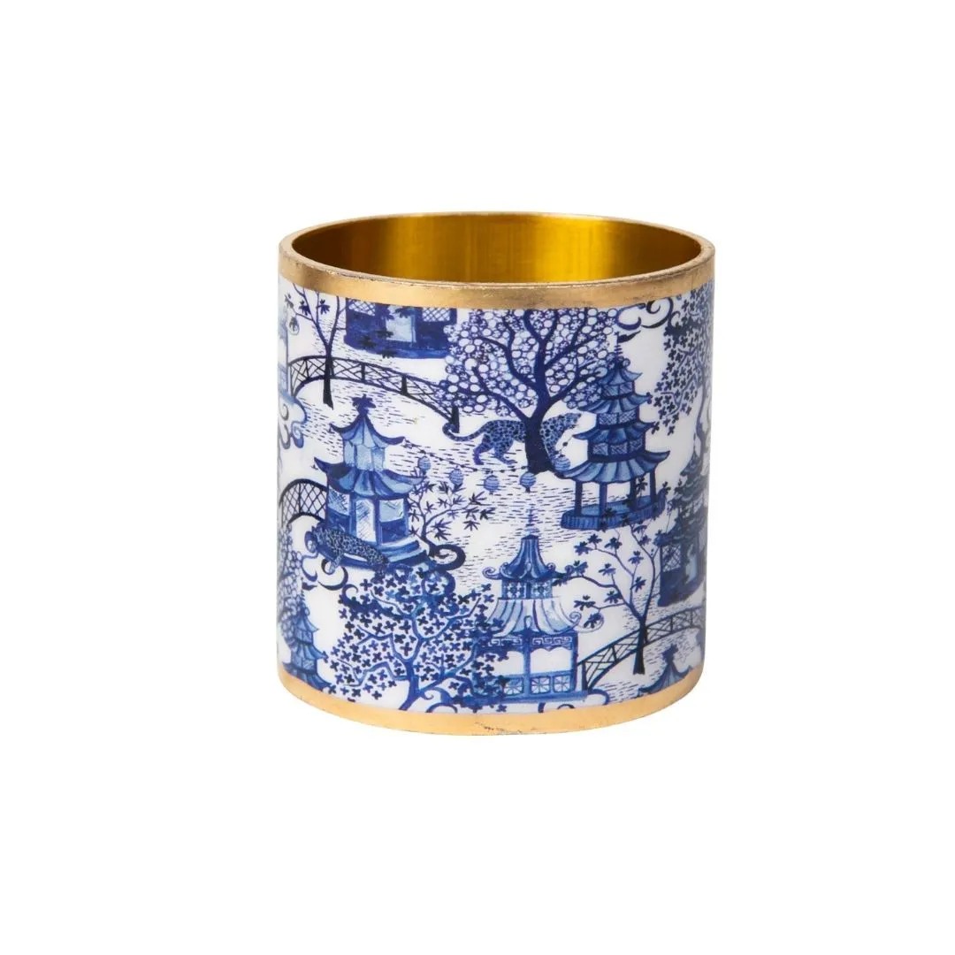 Garden Party Enameled Napkin Ring (4 Pack)