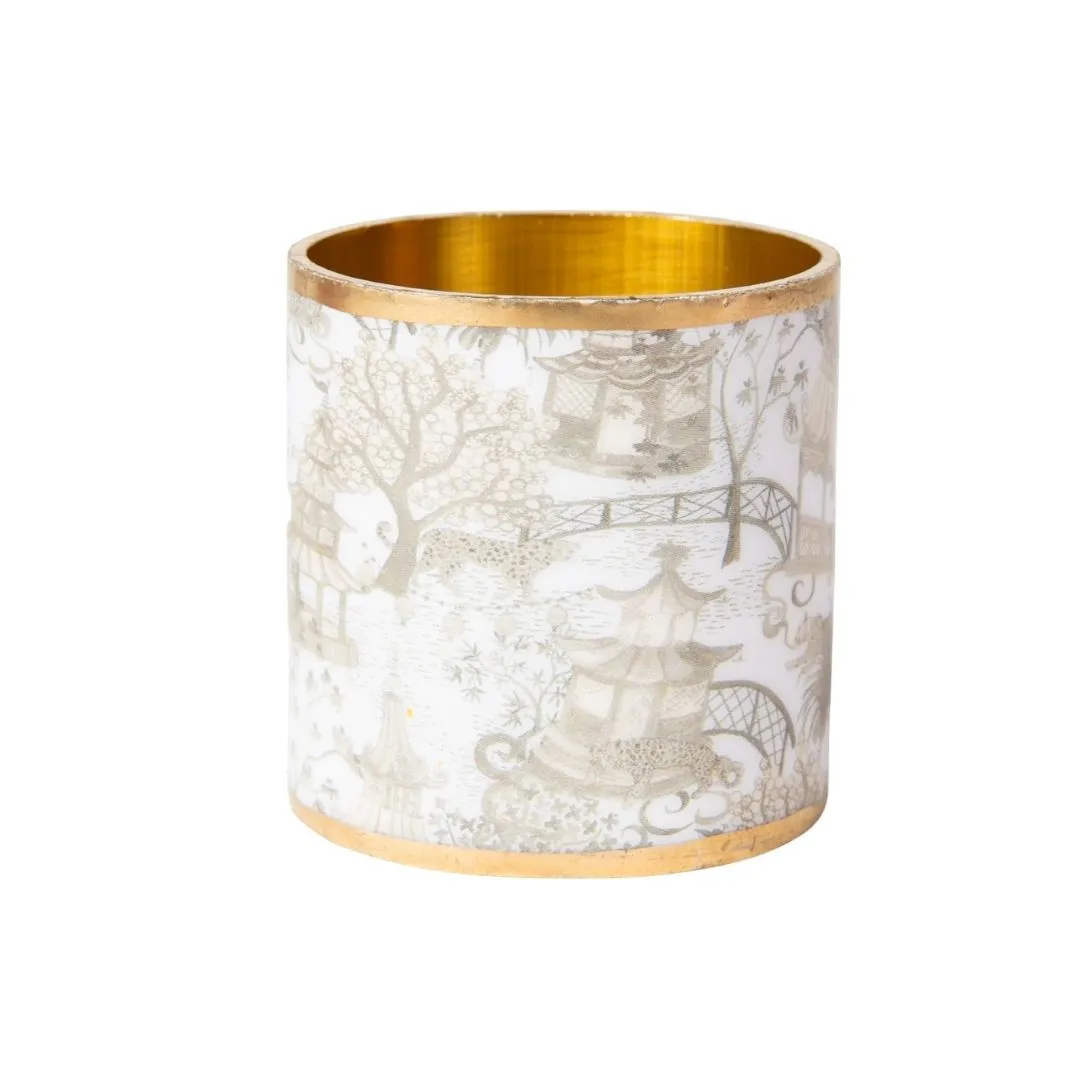 Garden Party Enameled Napkin Ring (4 Pack)