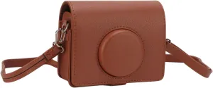 GCra Ion Bag CasePU Leather Cra Ion Bag for Cr for,Cra Case Fion PU Leather Ion Bag with Shoulder St for Fuji Cra Brown (Brown)
