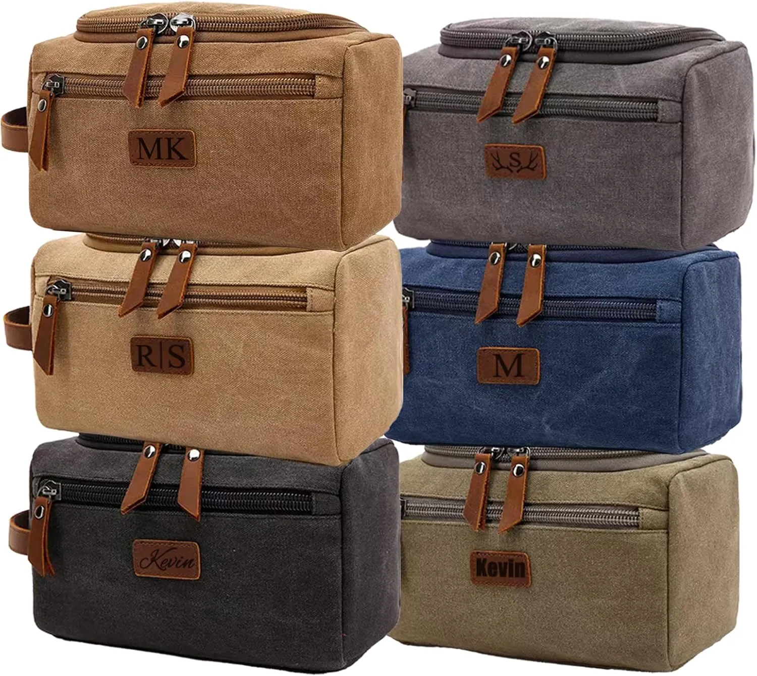 Generic Custom Toiletry Bag Personalized Hanging Travel Toiletry Bag Dopp Kit Custom Groomsmen Gift Bags Customized Gifts for Men Gifts for Birthday Black