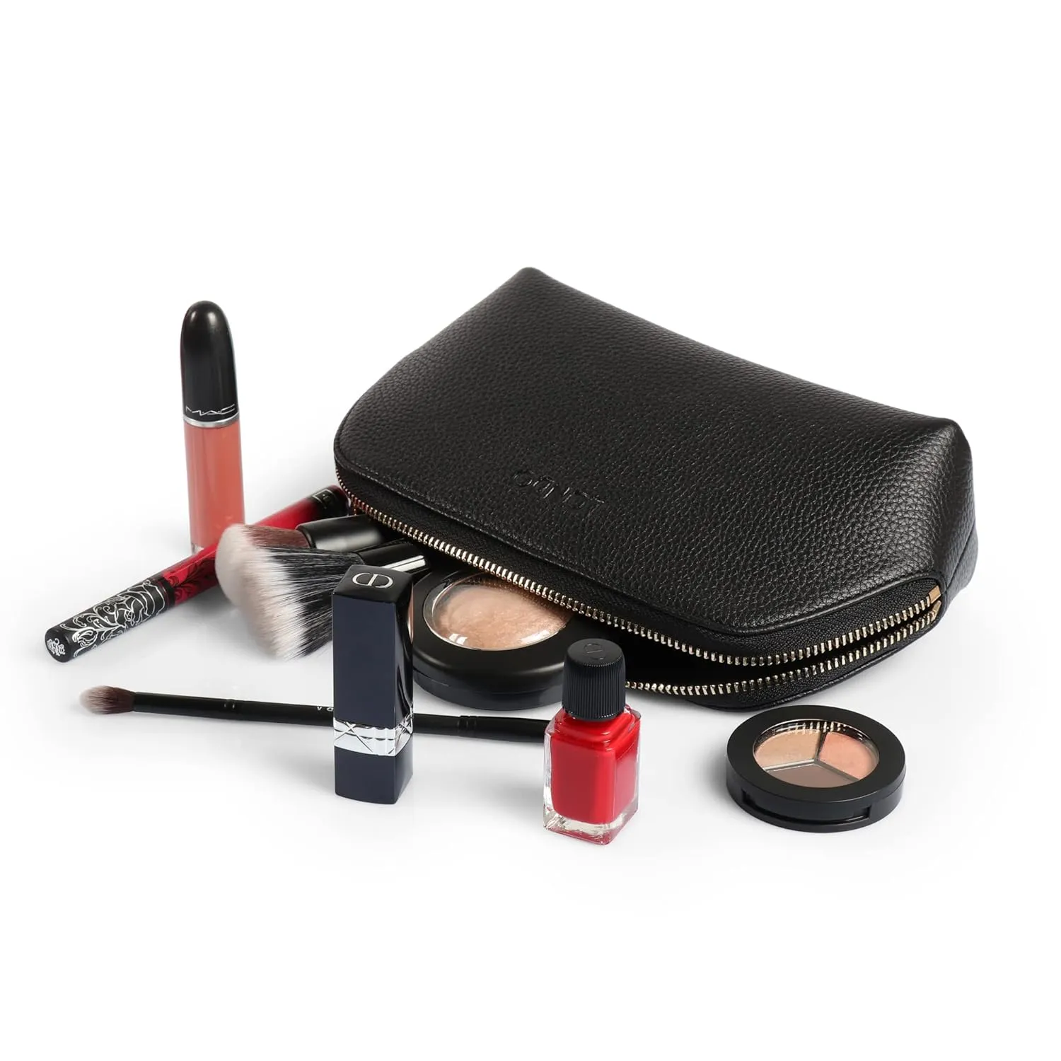 Genuine Leather Makeup Bag – Cosmetic Pouch, Travel Organizer, Toiletry Clutch for Women, Stylish & Durable Storage for Essentials